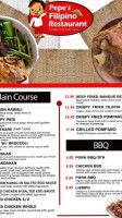 Pepes Filipino menu