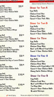Wing Hong Restaurant menu