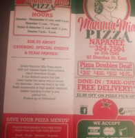 Mamma Mia's Pizza Napanee menu