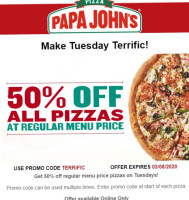 Papa John's Pizza food