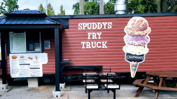 Spuddy's Fry Truck inside
