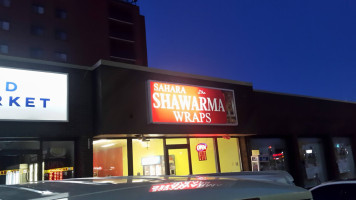 Sahara Shawarma Wrap outside