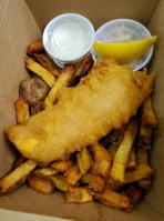 Off The Hook Fish Chips food