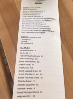 Le Elsdale menu