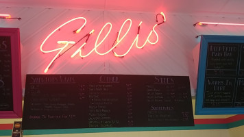 Gillis Drive In menu