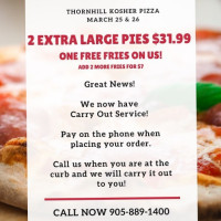 Top Slice (thornhill Kosher Pizza) menu