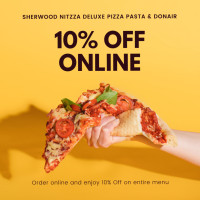 Sherwood Nitzza Deluxe Pizza, Pasta Donair food