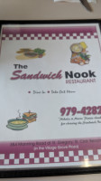 Sandwich Nook menu