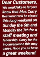 Mc's Curry food