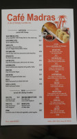 Cafe Madras menu