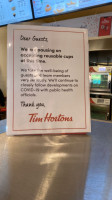 Tim Horton's inside