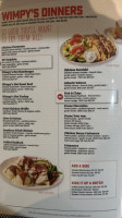 Wimpys Diner menu