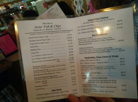 Dicks’ Fish And Chips menu