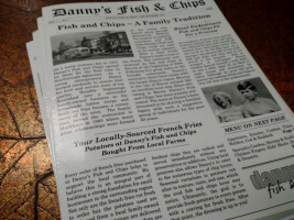 Danny's Fish And Chips menu