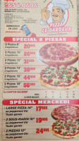 Pizza Le Gardeur menu