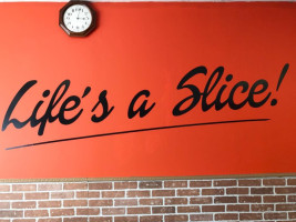 Life's A Slice Pizza inside