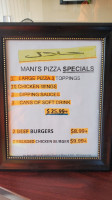 Mani's Pizza Wings food