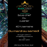 Le Black Forest- Cuisine Urbaine Laval food