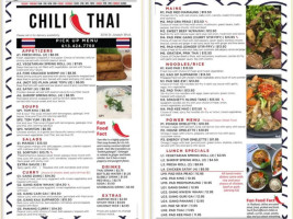 Chili Thai menu