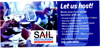 Sail Restaurant & Catering Company food