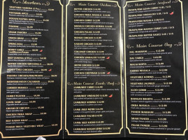 India Grill Bistro menu