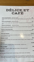 Délice Et Café menu