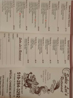 Sukie Lee's Restaurant menu