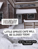 Little Spruce Cafe outside