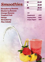 Freshly Squeezed menu