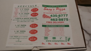 Dino's 2 for 1 Pizza menu
