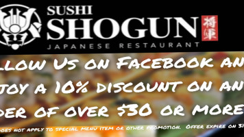 Sushi Shogun food