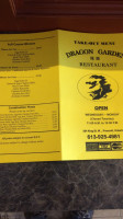 Dragon Garden Restaurant menu