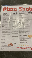 Panzerotto Pizza menu