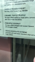 Baskin-robbins menu