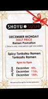 Shoyu Sushi food