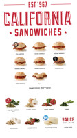 California Sandwiches Barrie menu