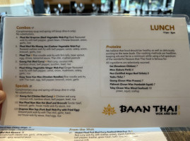 Baan Thai Wok (broadmead) menu