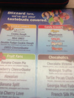 Dairy Queen menu
