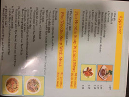 Phở Hồ Vietnamese Noodle menu