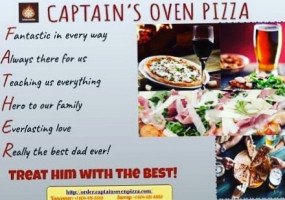 Captain's Oven Pizza food