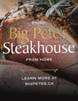 Big Pete's Steakhouse food