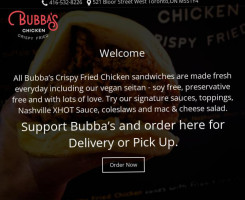 Bubba's Crispy Fried Chicken outside