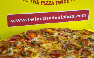 Twice The Deal Pizza. food