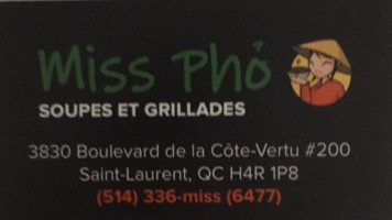 Miss Pho Montreal food