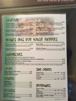 Wong's Restaurant menu