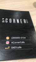A Corner Cafe food
