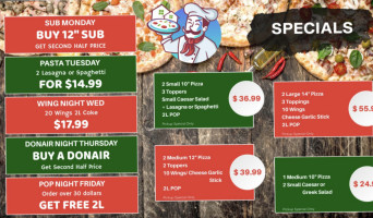 Pizza House & Sub food