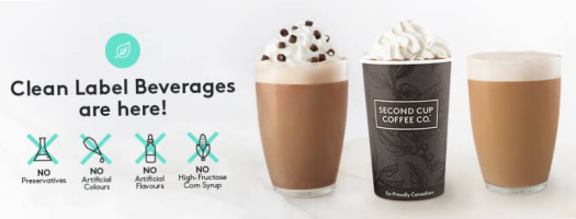 Second Cup Coffee Co. Featuring Pinkberry Frozen Yogurt food