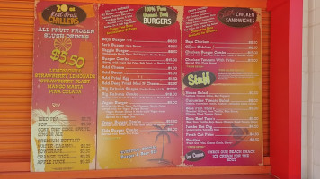 Baja Burger Shack menu
