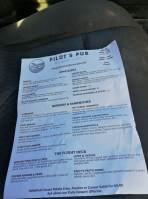 Pilots Pub menu